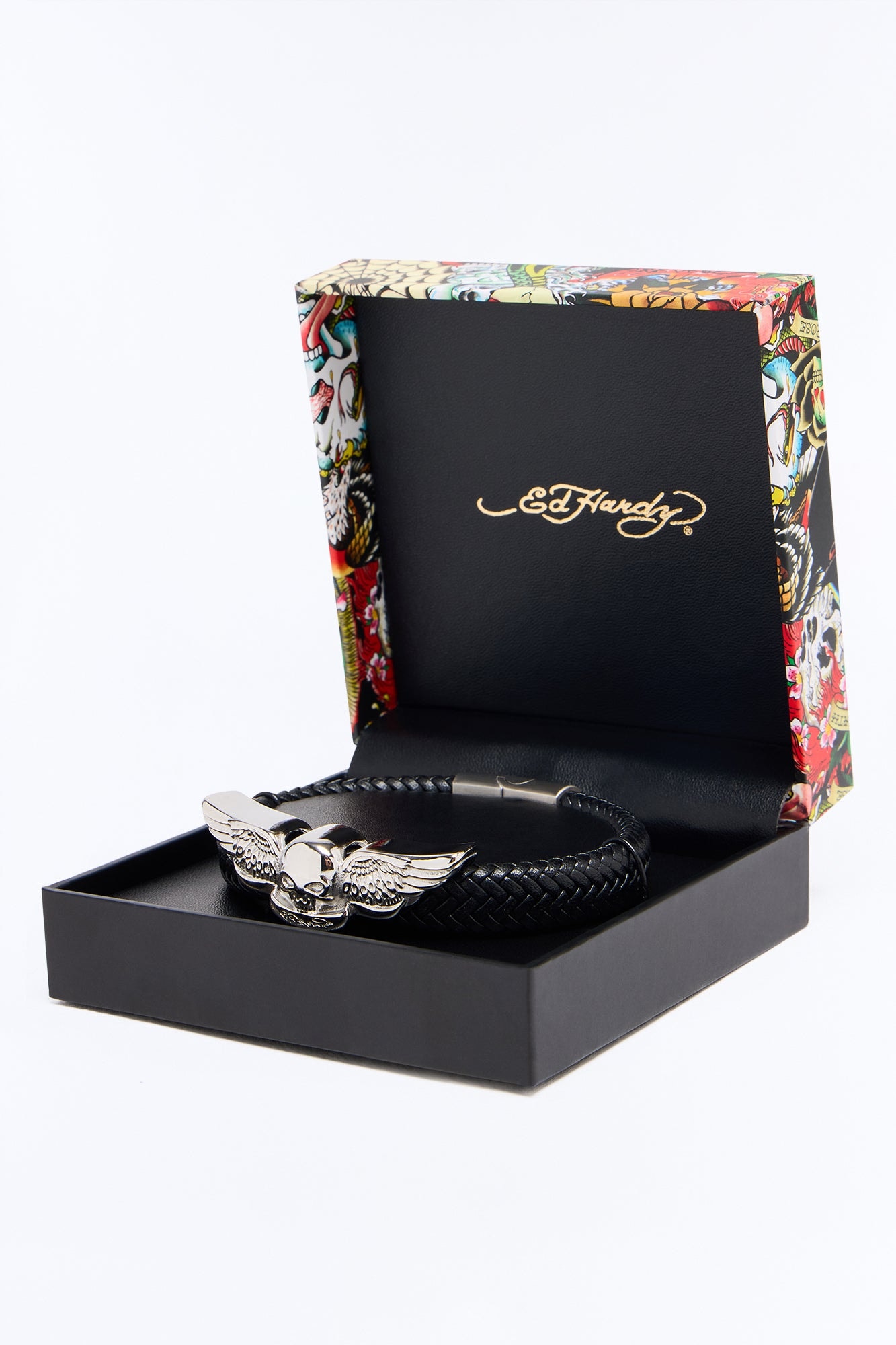 Ed Hardy Cord Bracelet - Silver image 1