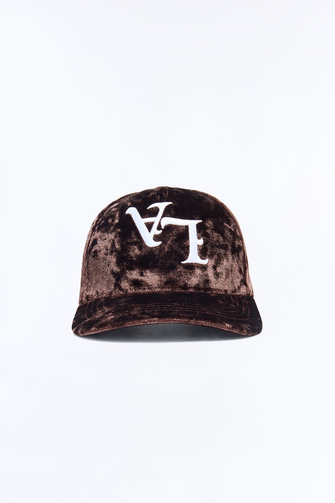 Mini City Of LA Velvet Structured Snapback Hat - Brown image 1