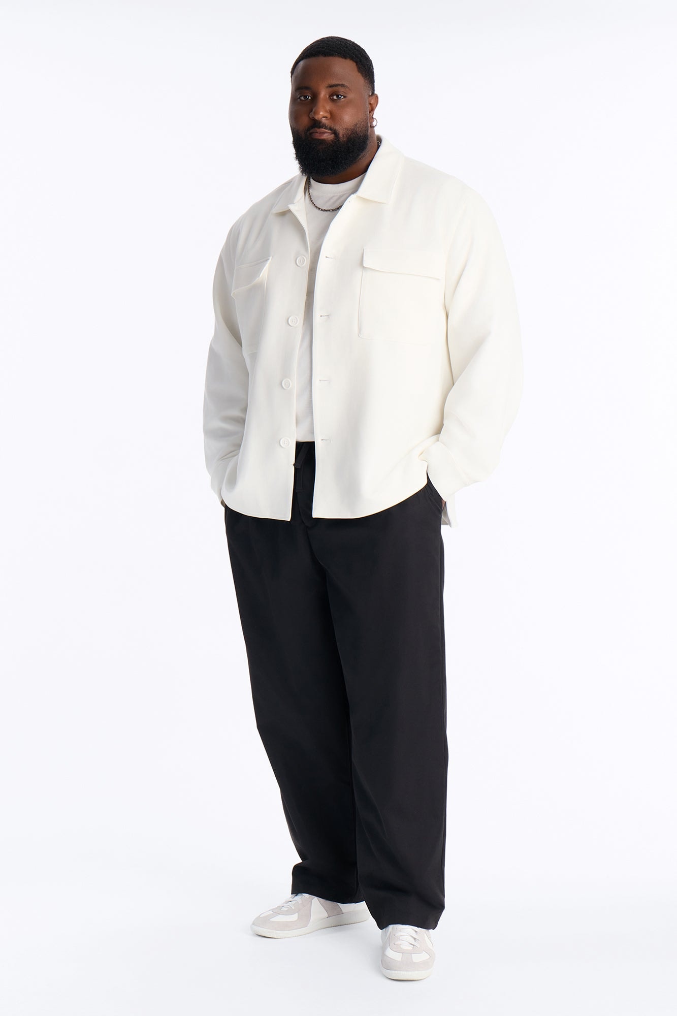 Nelson Pleated Hybrid Relaxed Pant - Black image 1
