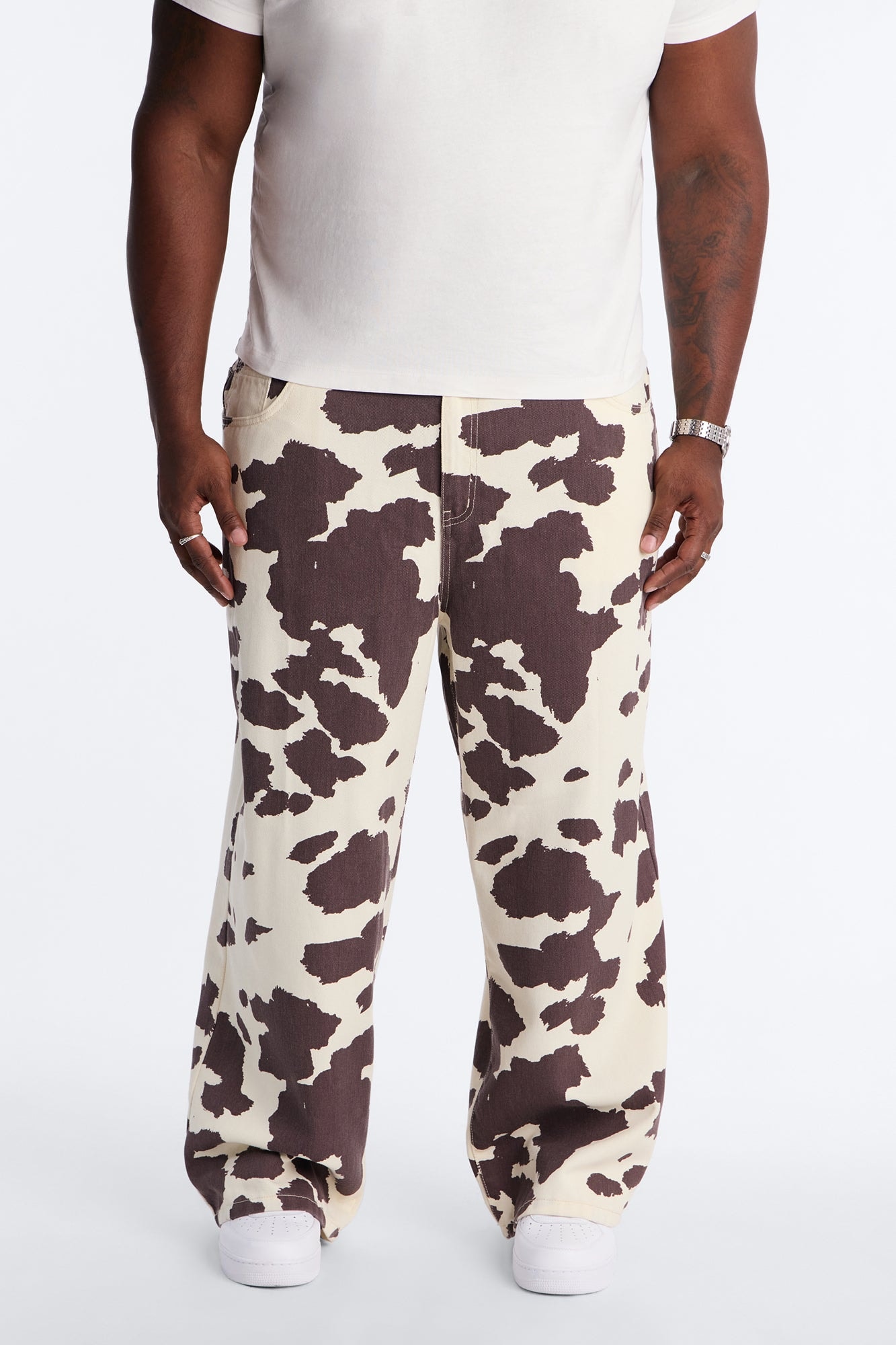 Modern Rodeo Baggy Jean - Brown Combo image 1