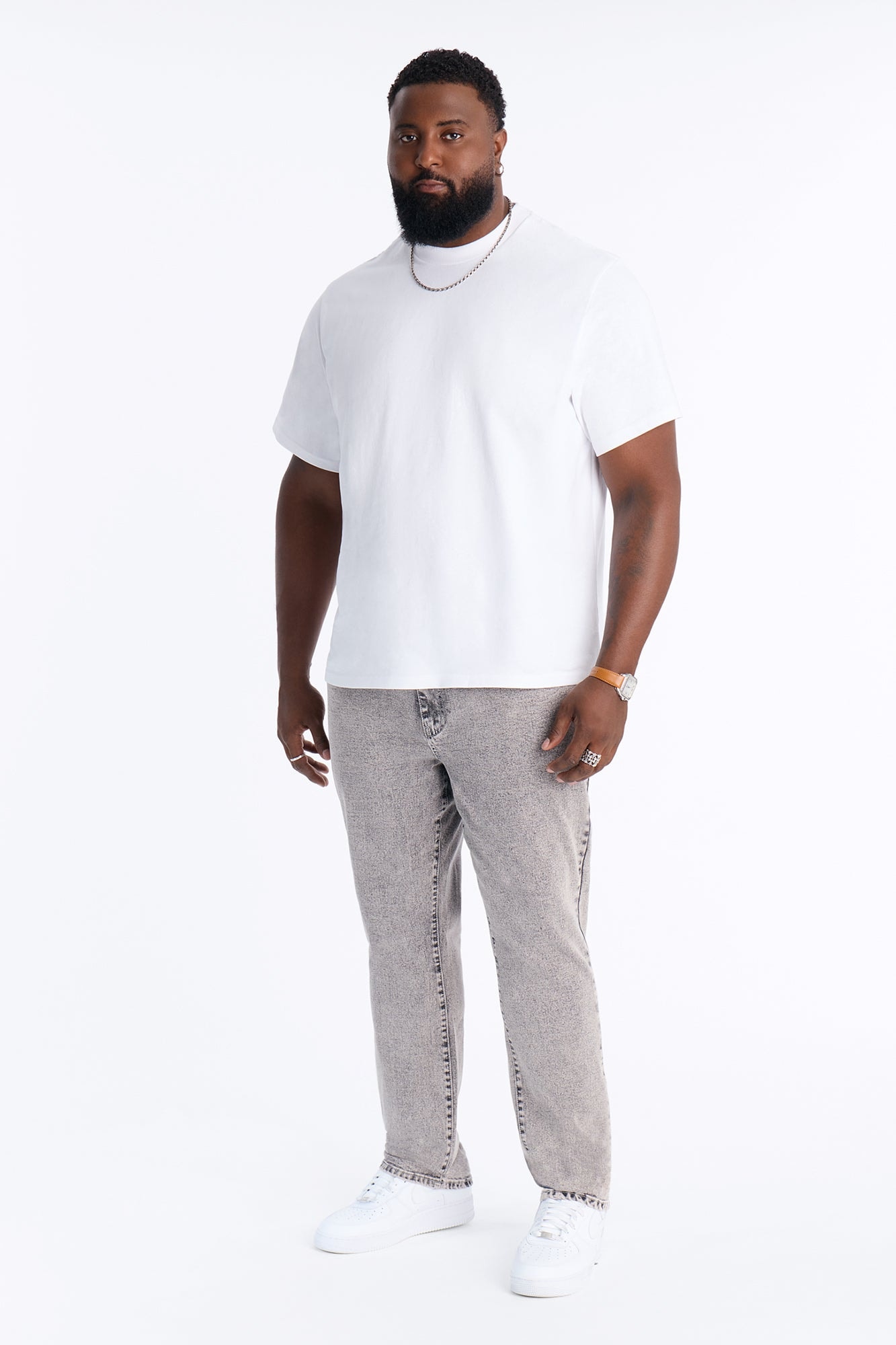 All Day Stacked Skinny Jean - Washed Grey image 1