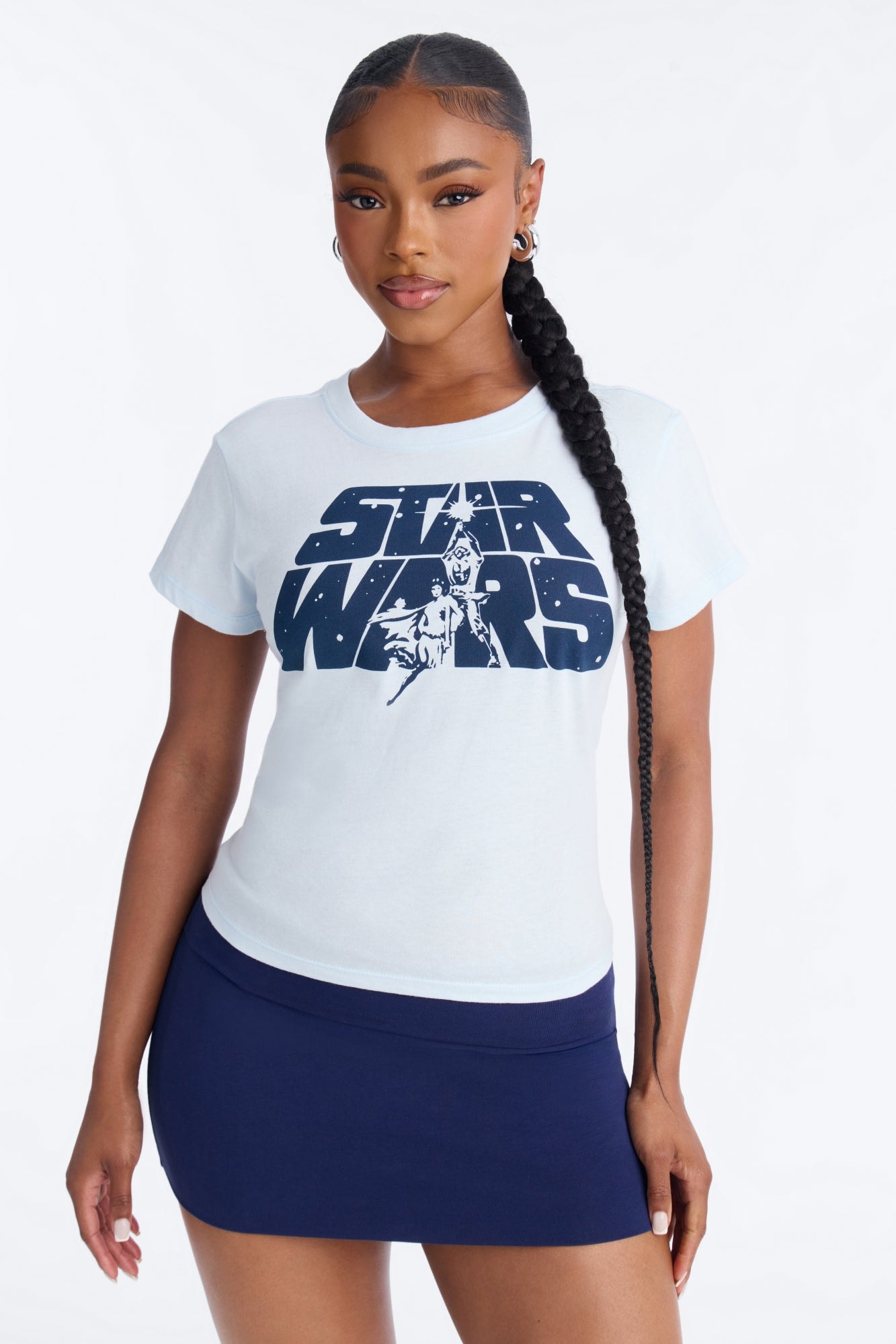 Starwars Classic Logo Baby Tee - Light Blue image 1