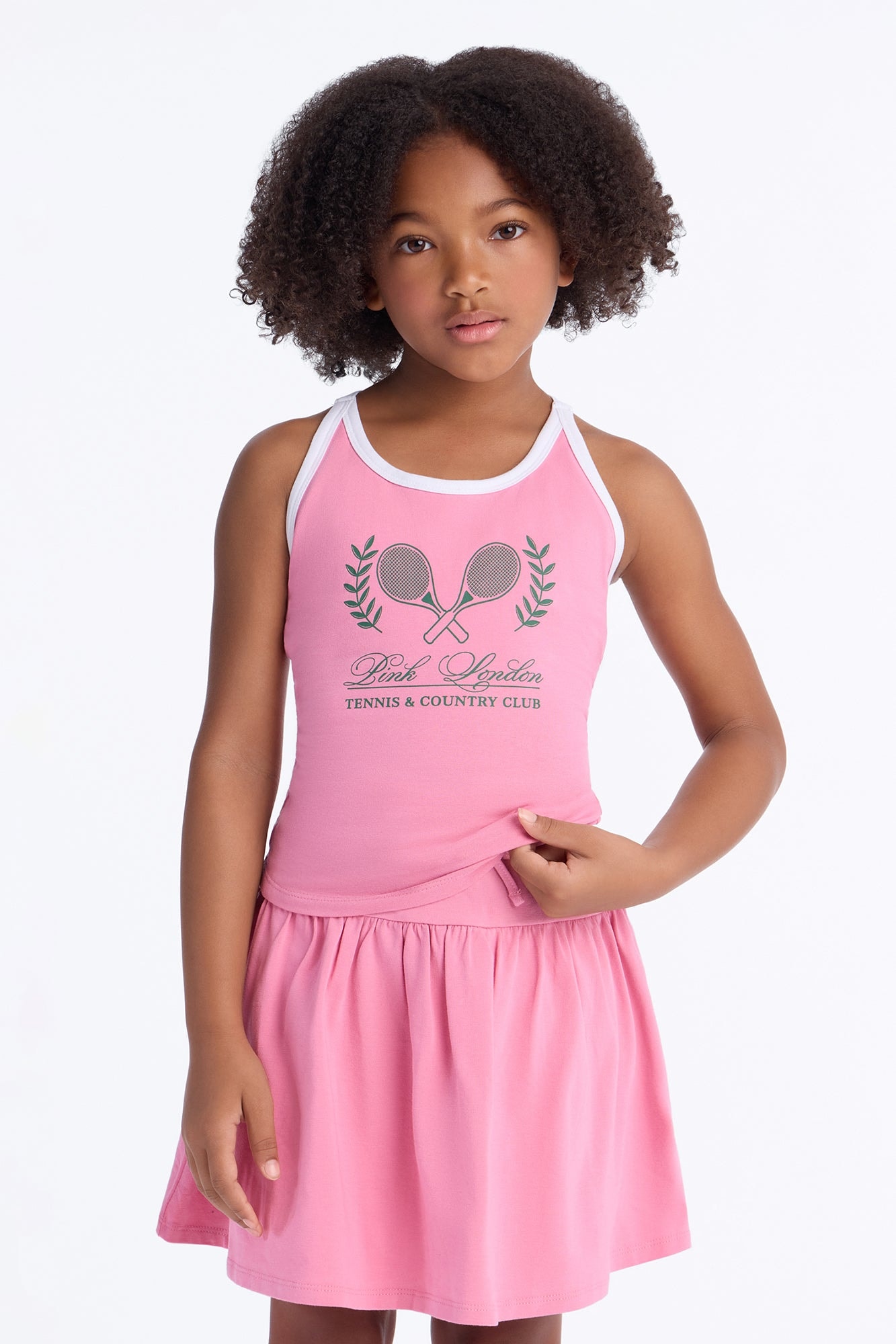 Mini PINK London Sporty Tank Top - Pink image 1
