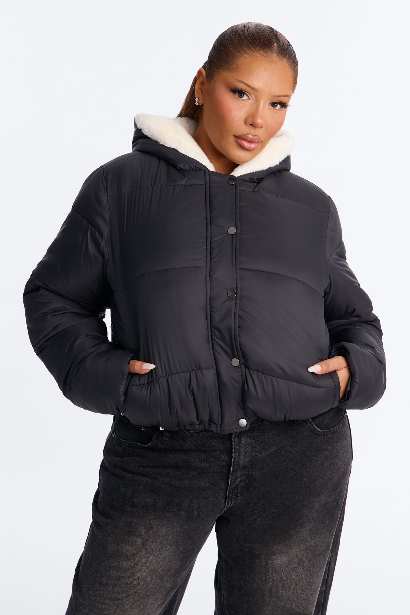 Cozied Up Jacket - Black image 1