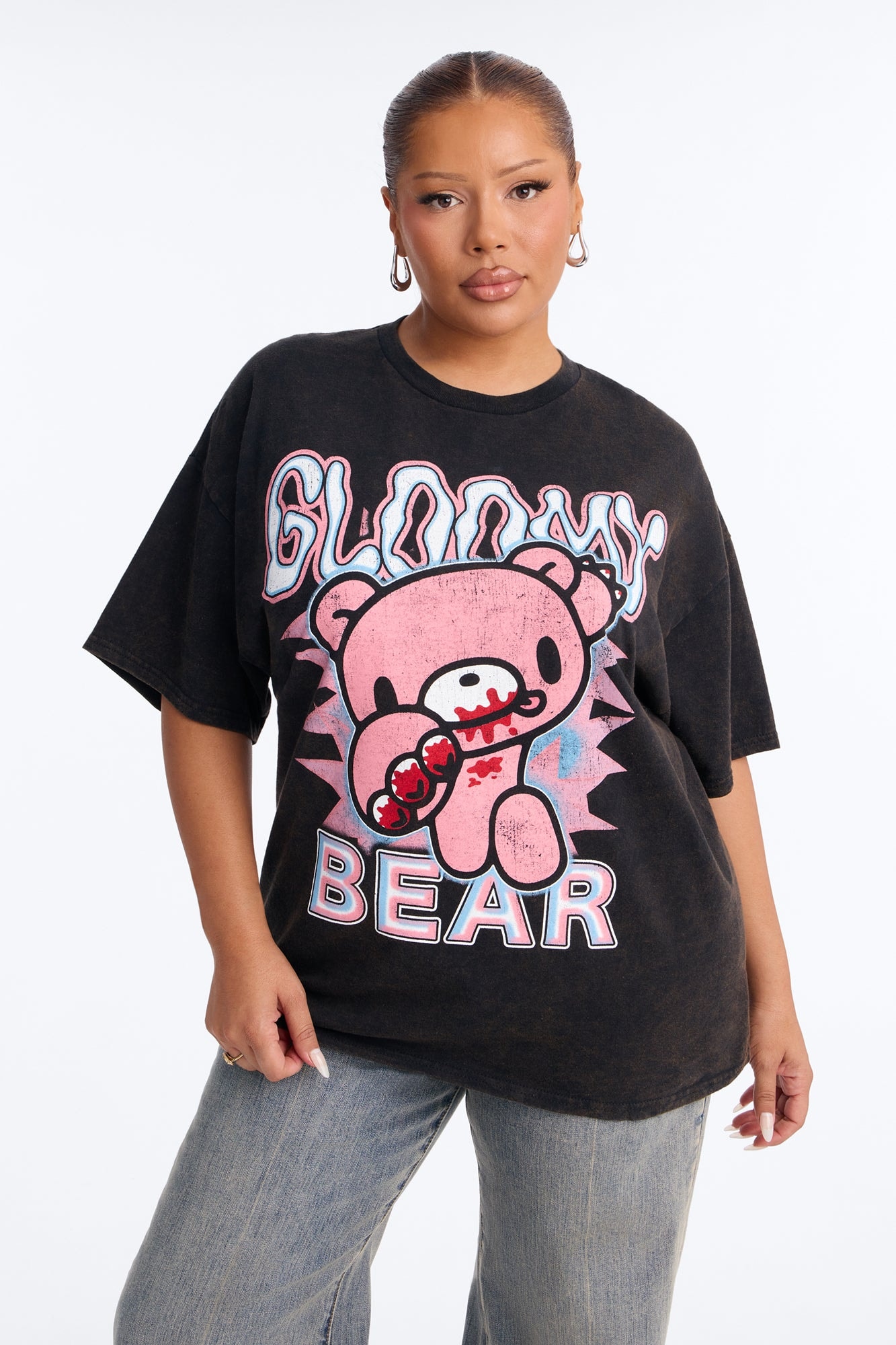 Gloomy Bear Classic Washed Tee - Black image 1