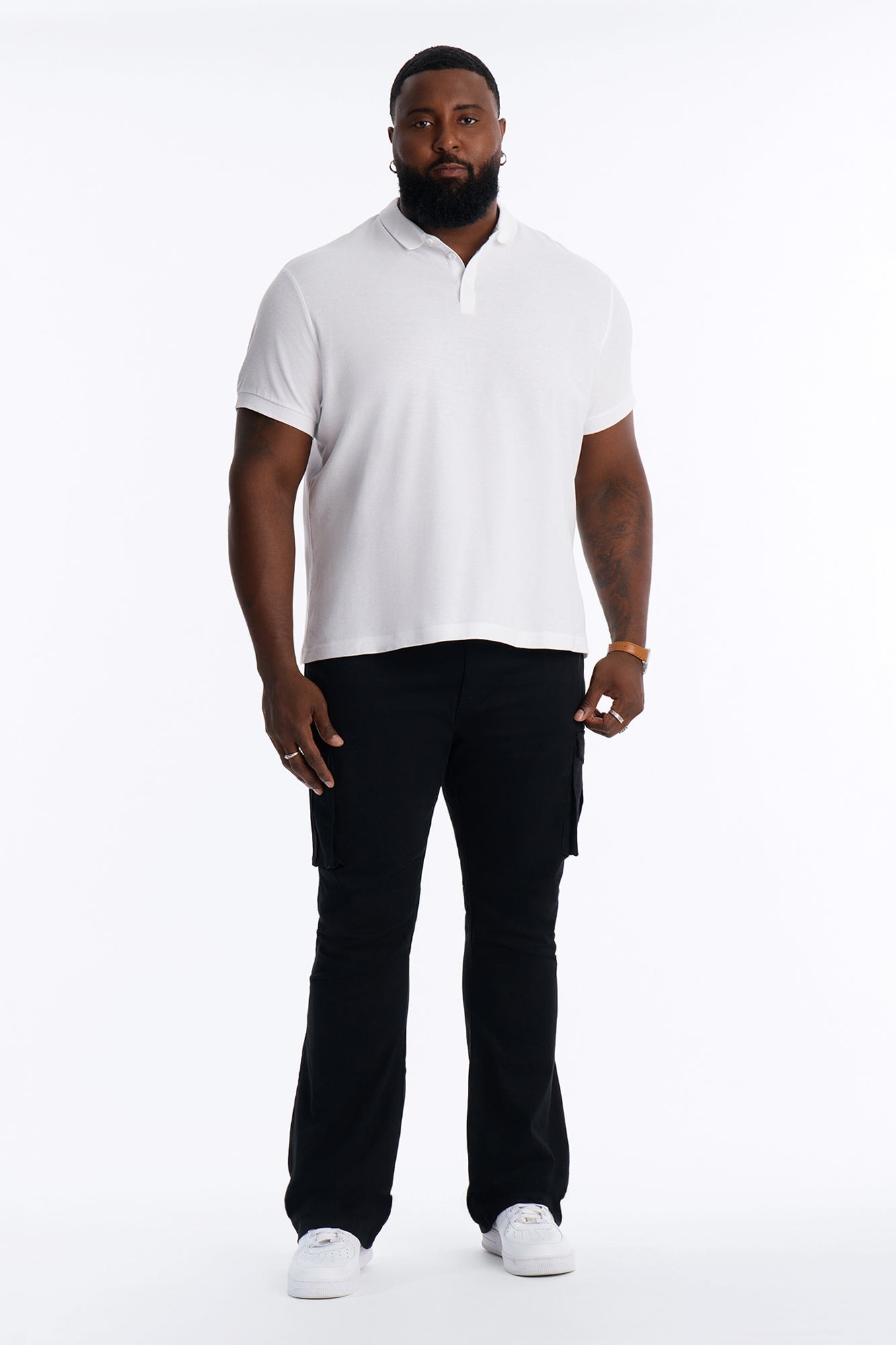 Summer Games Stacked Skinny Flare - Black image 1