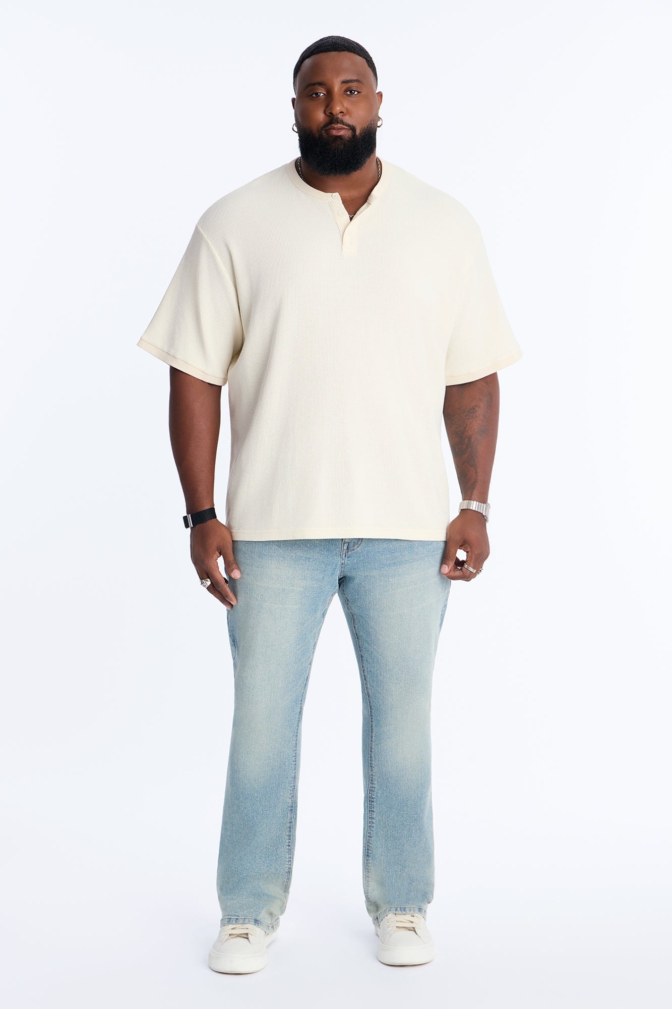 Essential Stacked Skinny Flare Stretch Jean - Vintage Wash image 1