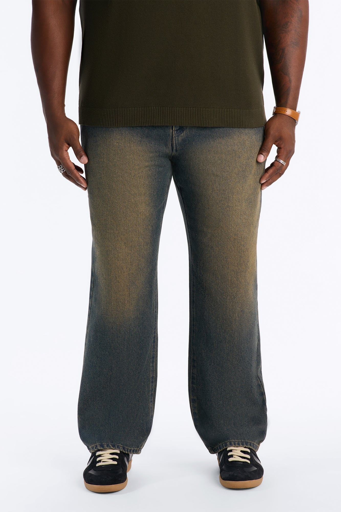 Essential Straight Rigid Jean - Stone Blue Wash image 1