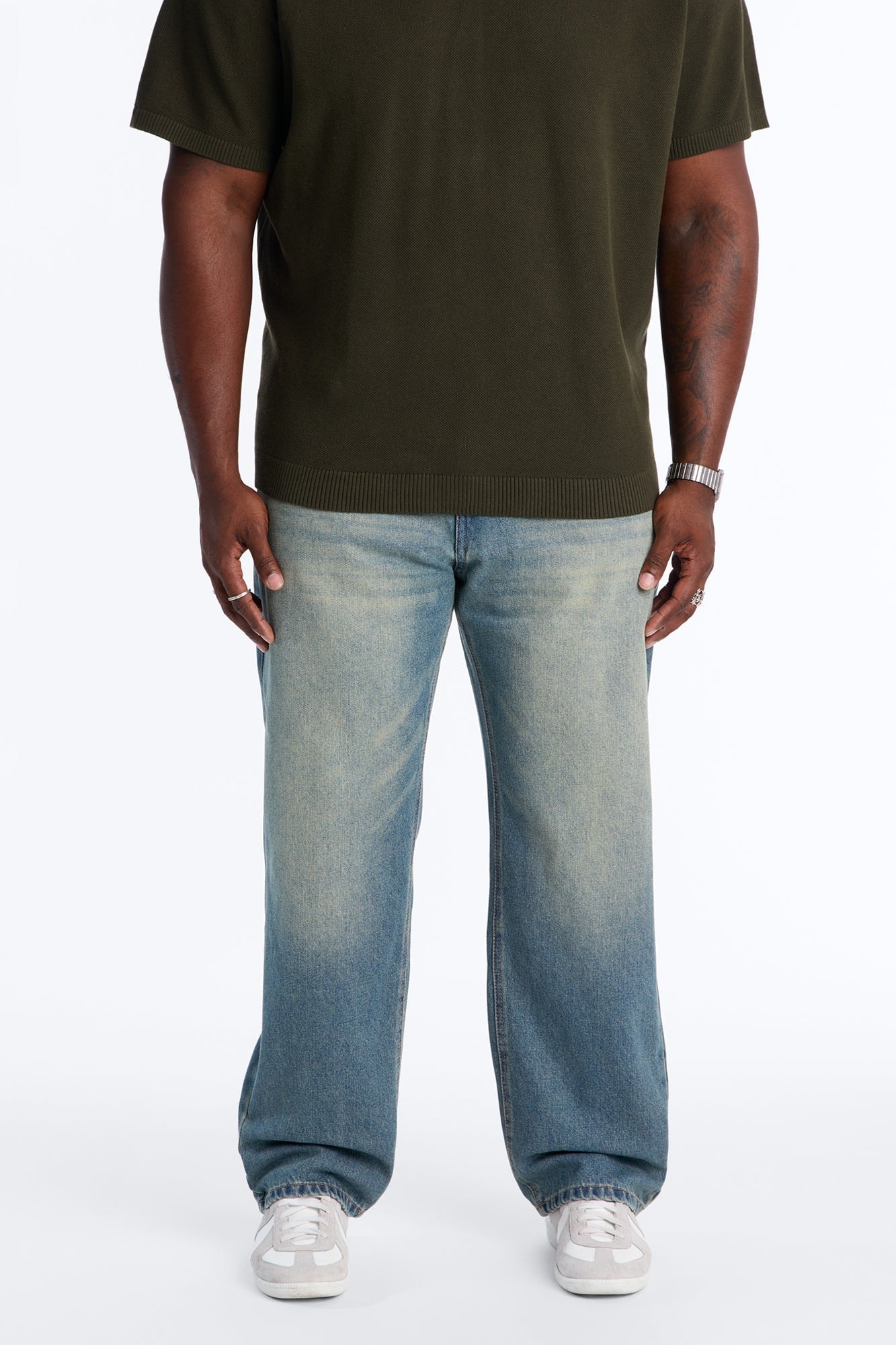 Essential Straight Rigid Jean - Vintage Blue Wash image 1