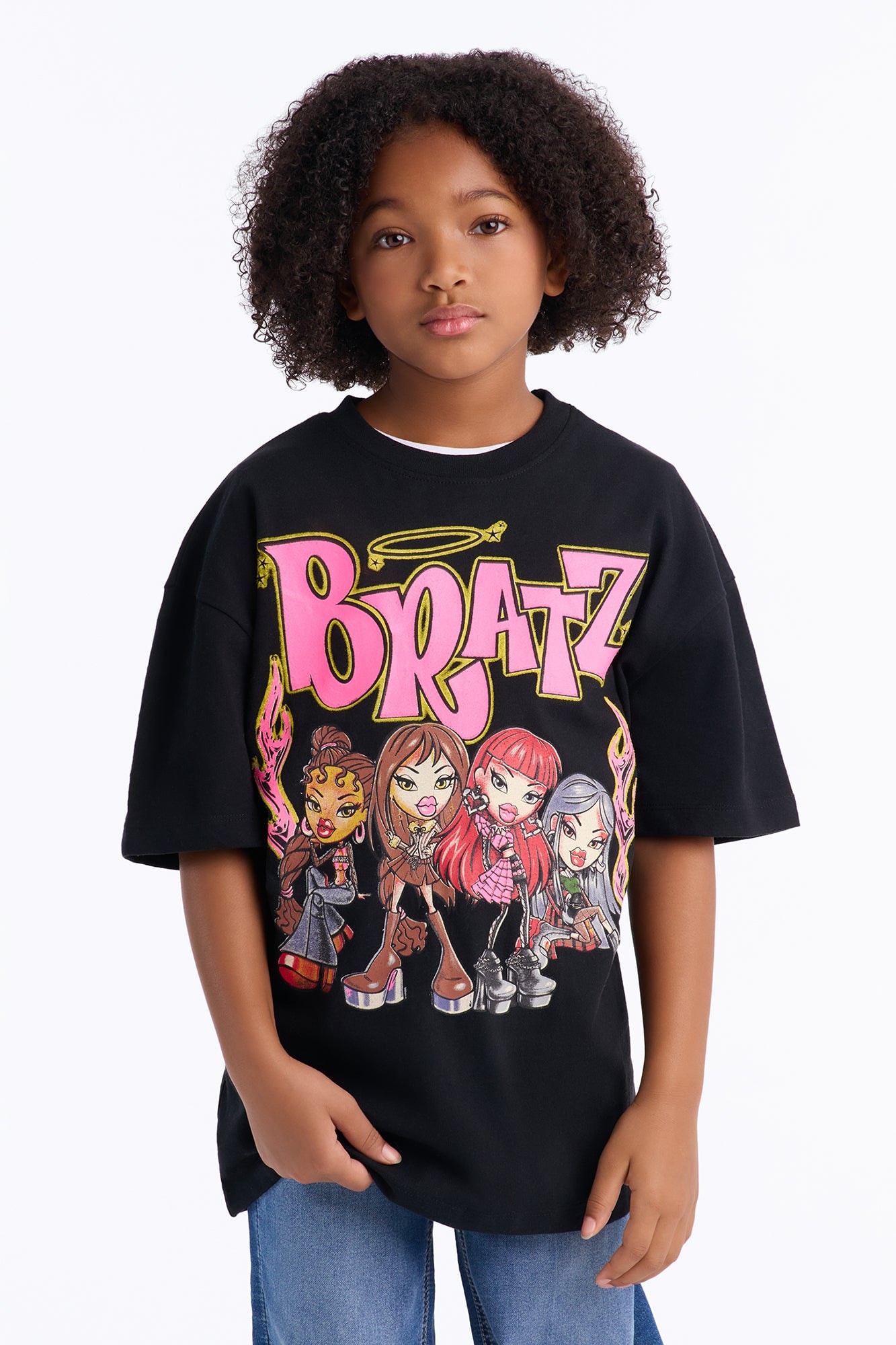Mini Bratz Girl Power Short Sleeve Tee - Black image 1