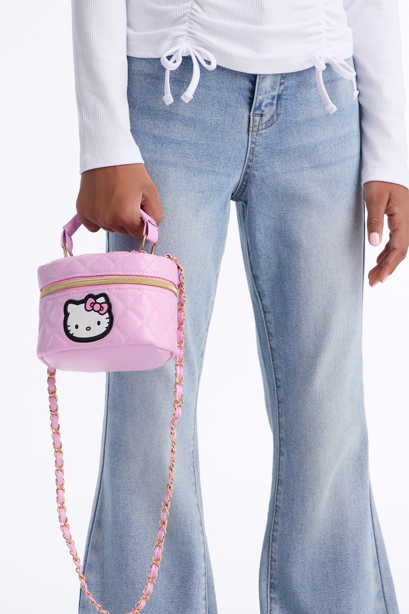 Mini Hello Kitty Pretty Girl Things Quilted Handbag - Pink image 1