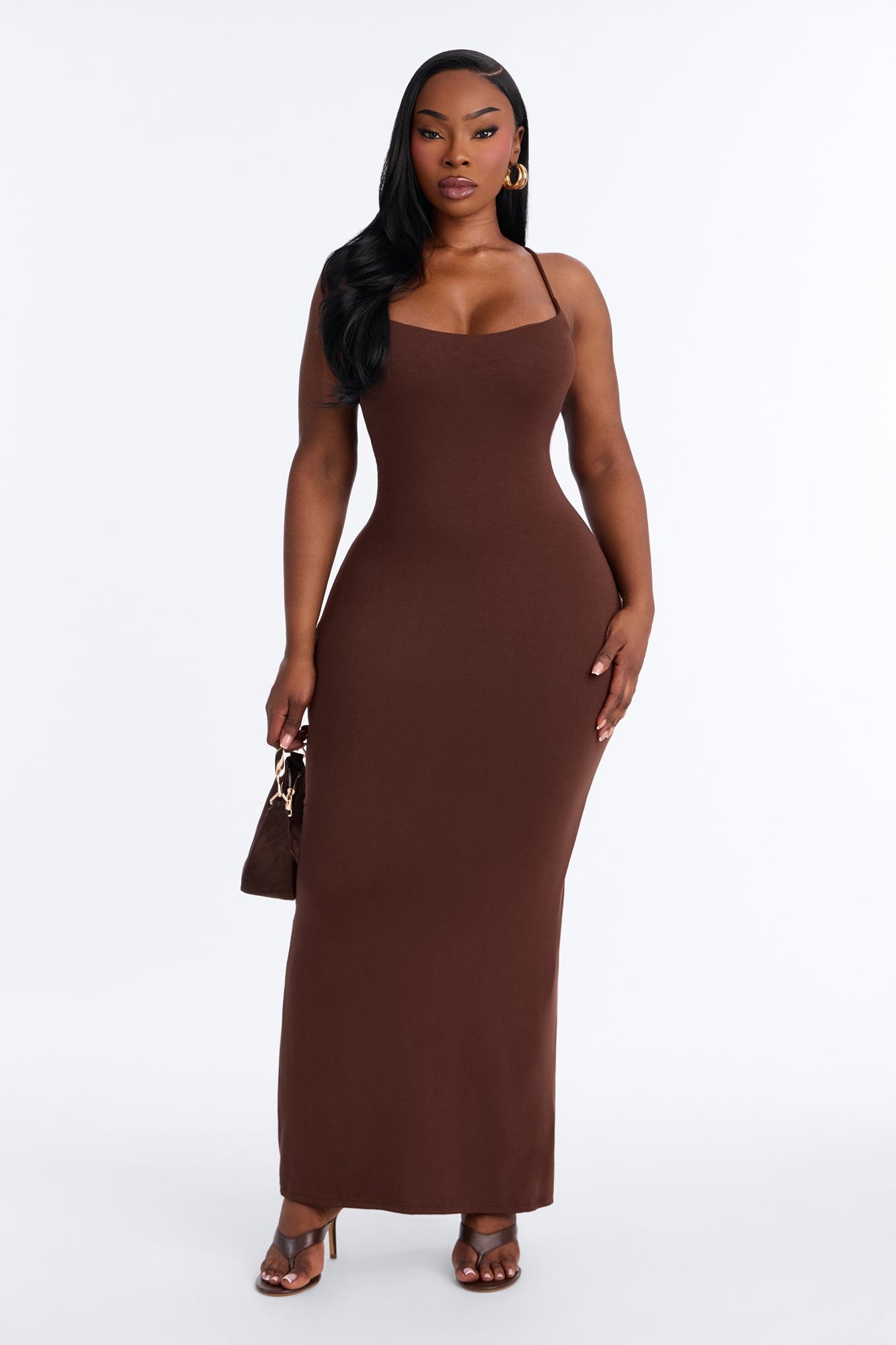 Ajay Maxi Dress - Chocolate image 1