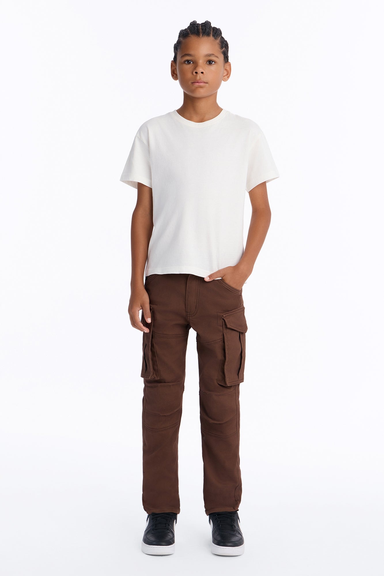 Mini Summer Games Slim Cargo Pants - Brown image 1