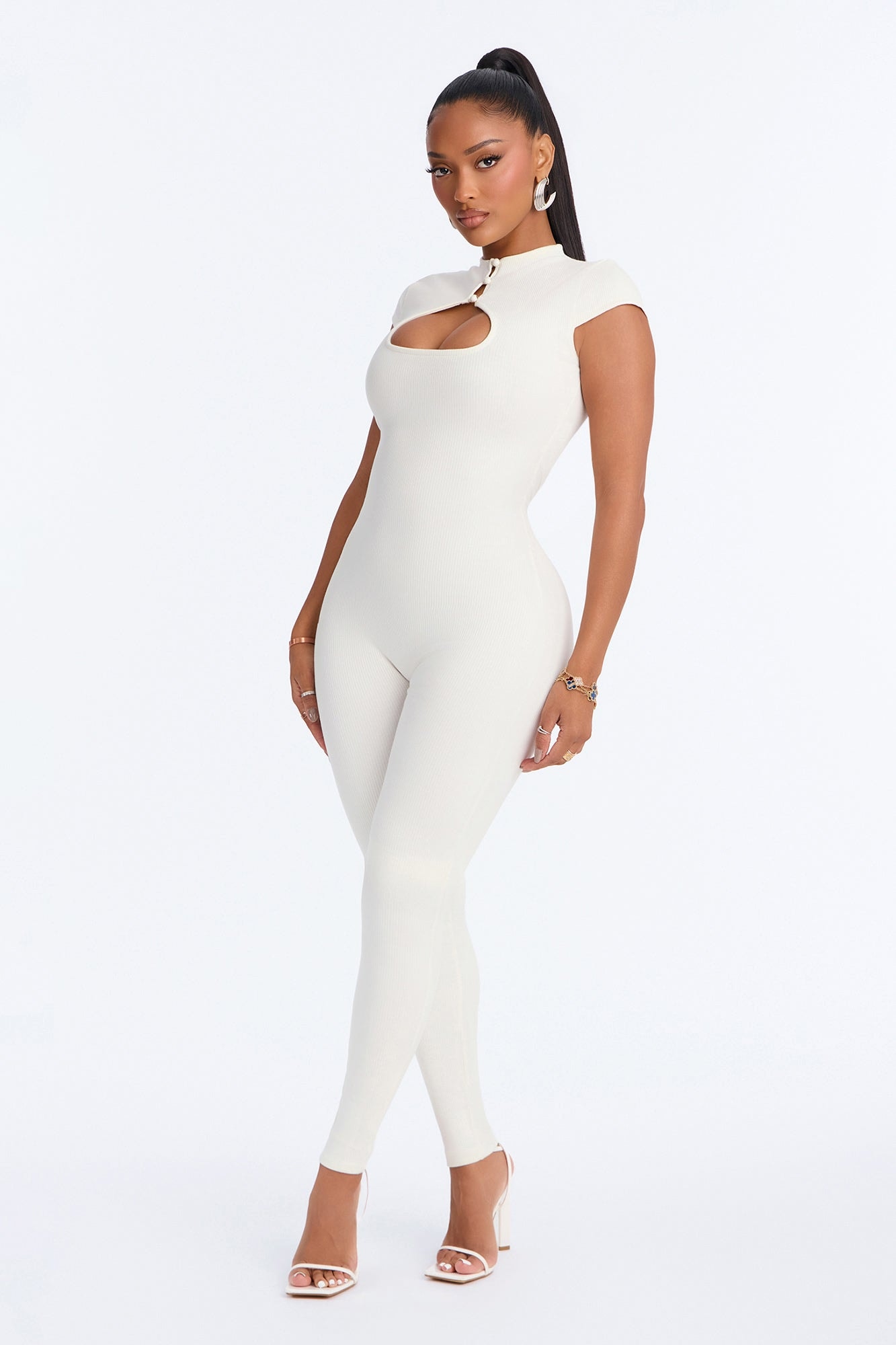 Gigi Snatched Jumpsuit - Ivory image 1