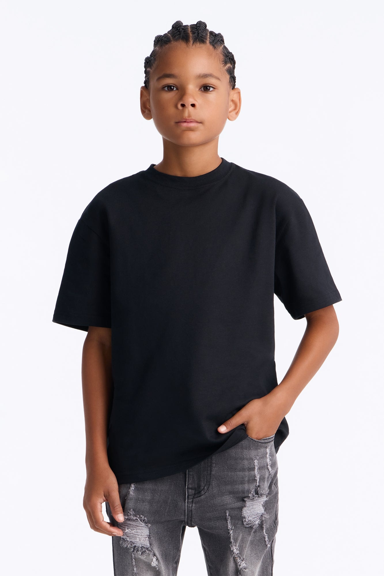 Mini Oversized Heavyweight Tee 240GSM - Black image 1