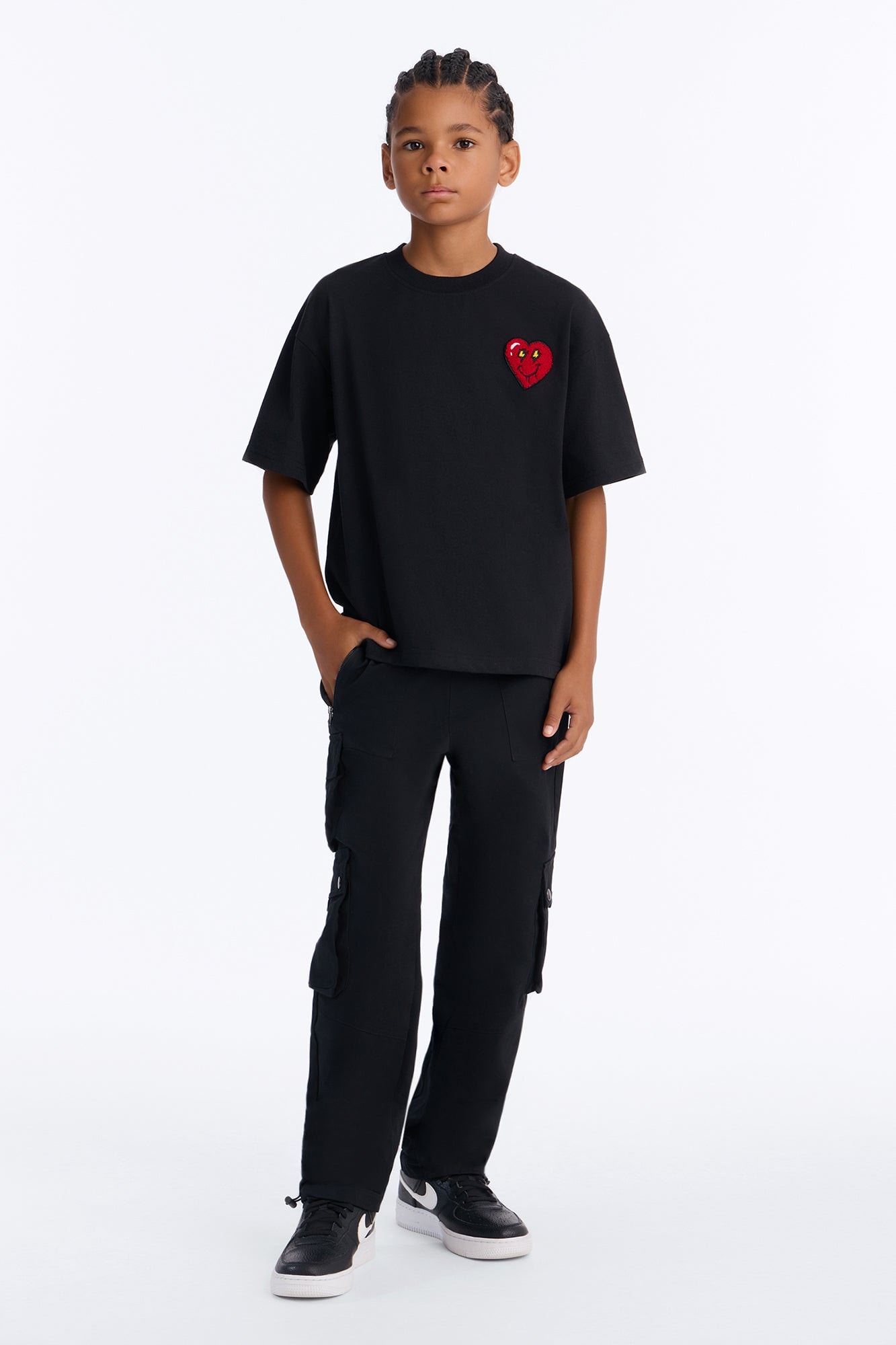Mini Roaming Twill Cargo Pants - Black image 1