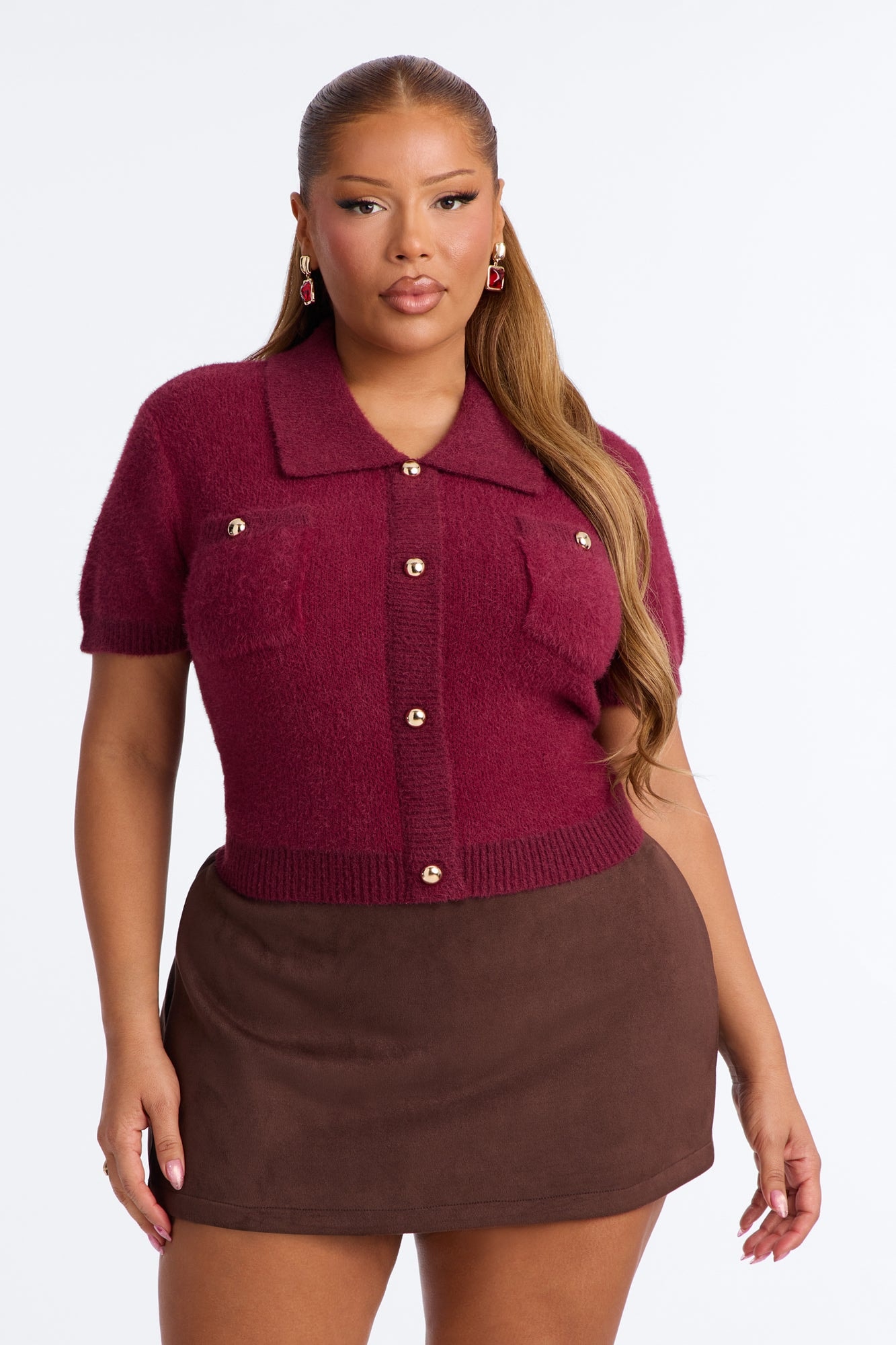 Early Sunsets Sweater - Burgundy image 1