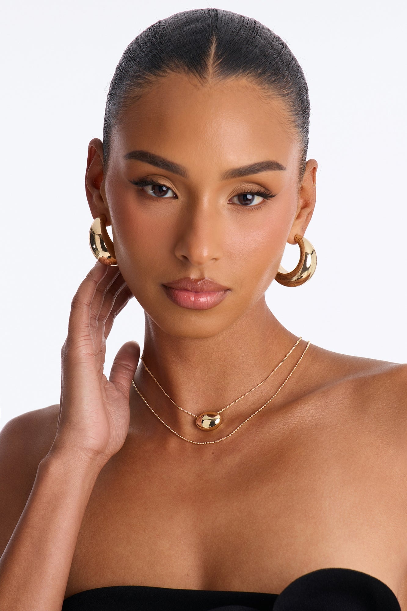 Heatwave Layered Necklace - Gold image 1