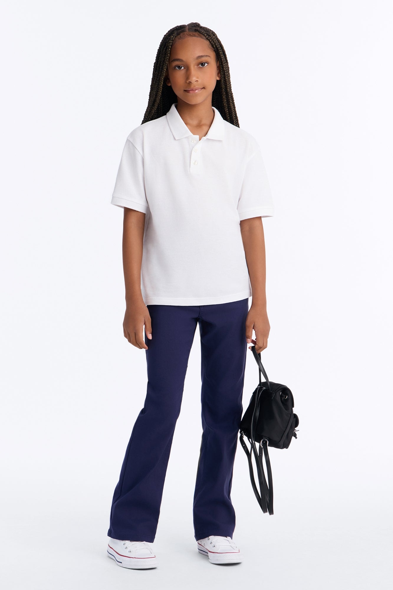 Mini Looking Forward To It Flare Leg Pants - Navy image 1