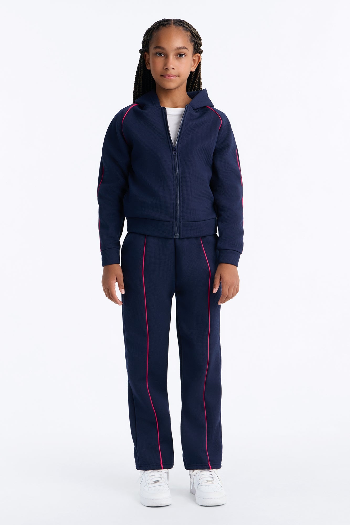 Mini Always On The Grind Pant Set - Navy image 1