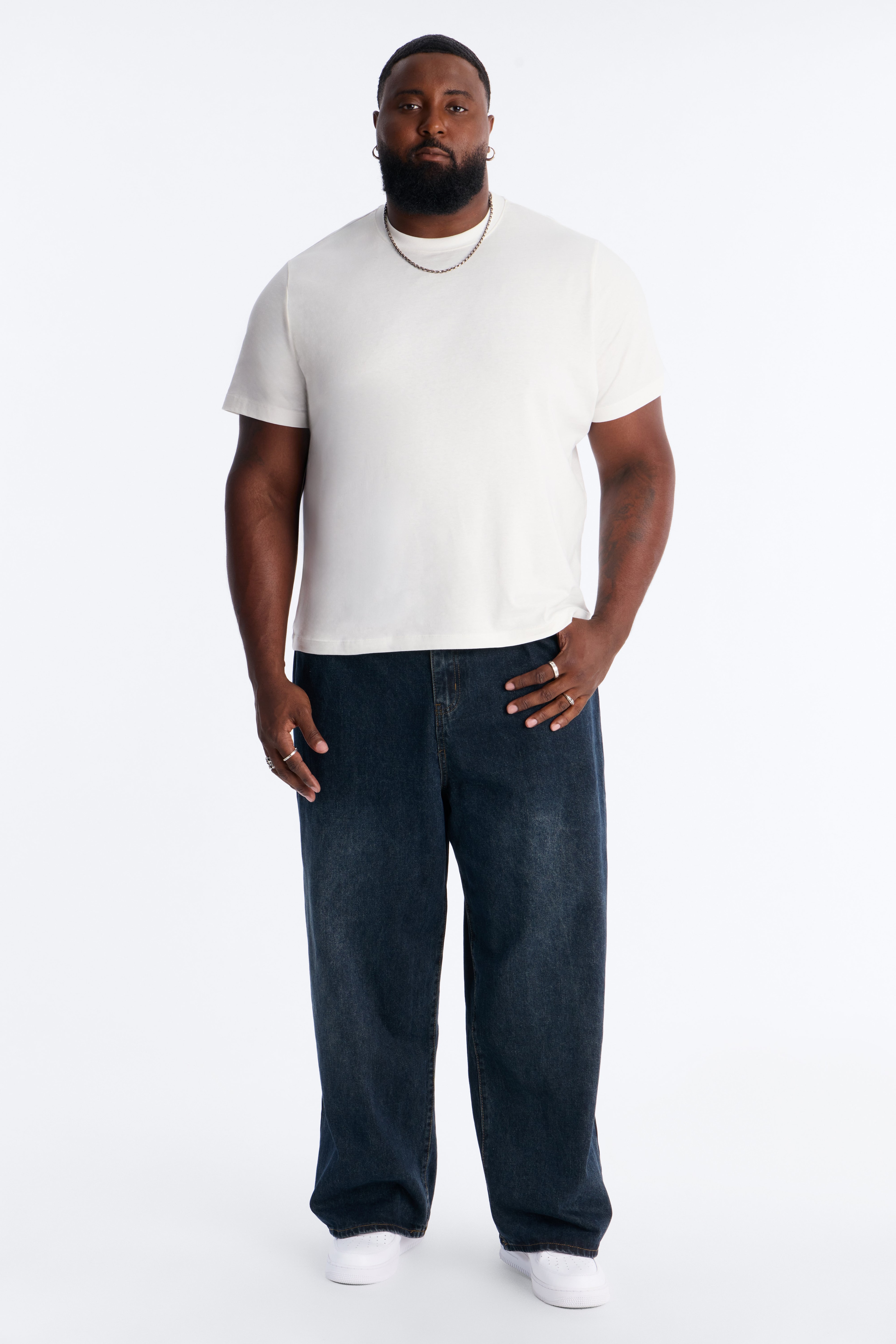 Shadow Flag Baggy Jean - Dark Wash image 1