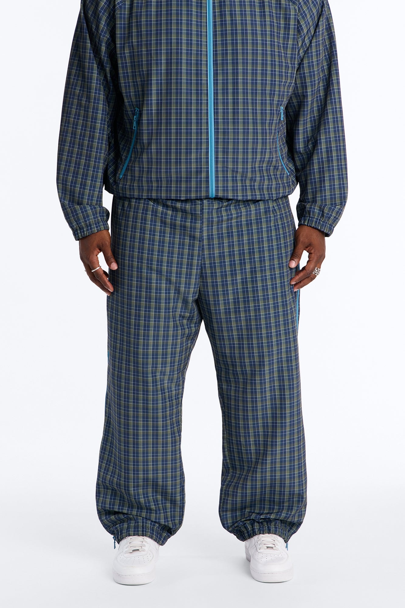 Baggy Players Club Side Zip Pant - Green/combo image 1