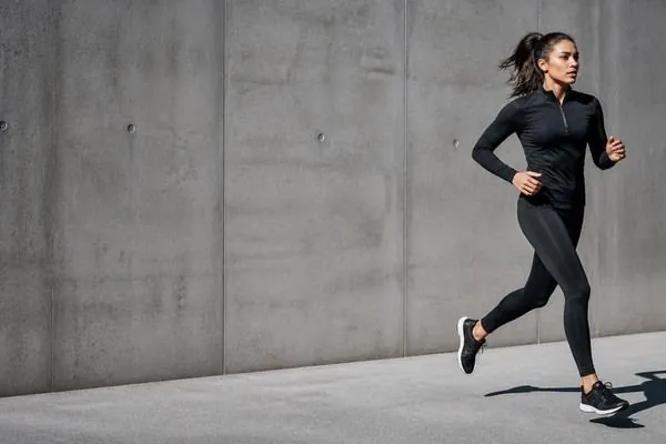 Model in a black active set in motion